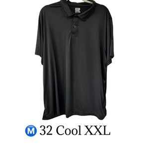 Ⓜ️ 32 Cool buttery soft, lightweight‎ Men's Polo - Black
